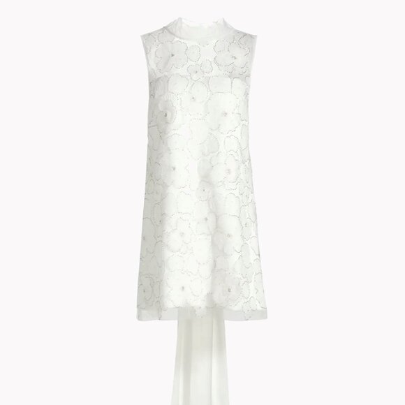 Self-Portrait Embellished Tulle & Satin Bow Minidress - Picture 1 of 8